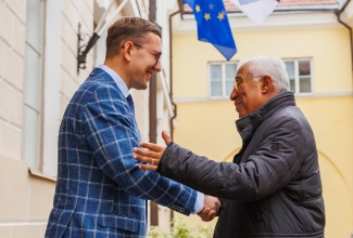 Peaminister koos Euroopa Ülemkogu järgmise eesistuja António Costaga 