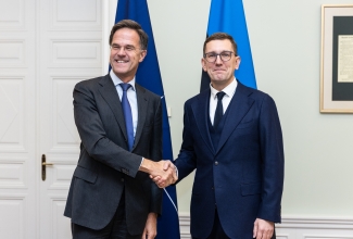 Peaminister Kristen Michal ja NATO peasekretär Mark Rutte