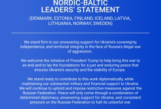 Joint Statement of Leaders of the Nordic-Baltic Eight on Ukraine, page 1