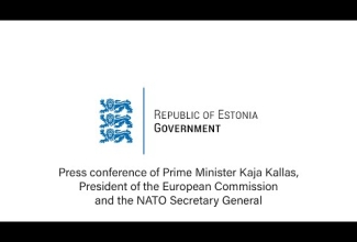 Peaminister Kaja Kallase, Euroopa Komisjoni presidendi ning NATO peasekretäri pressikonverents