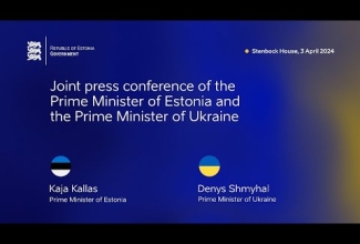 Eesti ja Ukraina peaministrite ühine pressikonverents, 3. aprill 2024