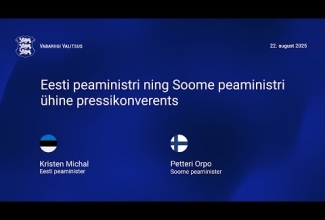 Eesti ja Soome peaministrite pressikonverents, 22. august 2025