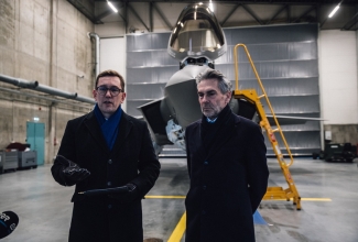 The Prime Minister of the Netherlands at the Ämari Air Base